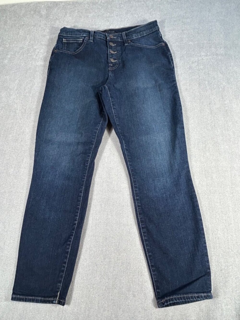 Lucky Brand Mid Rise Skinny Ava Womens Jeans Fits 31x26 Dark Wash Button Fly